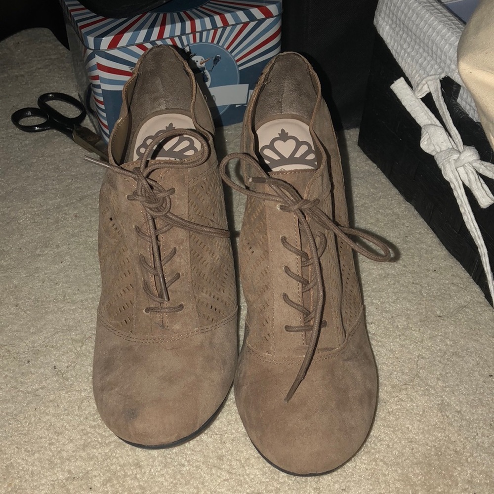 Lace up wedges